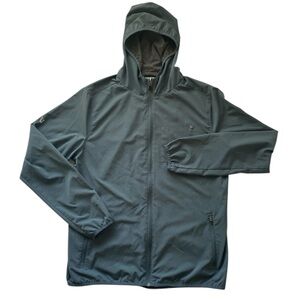 Vuori Men's Green Outdoor Trainer Shell Lightweight Hooded Jacket